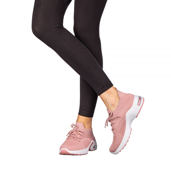 Fepa textil anyagból készült rózsaszín női sportcipő, 4 - Kalapod.hu